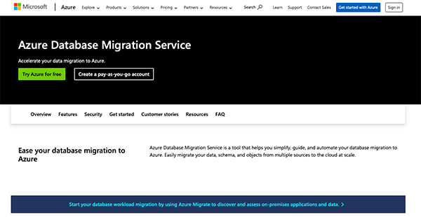 Azure Database Migration Service 