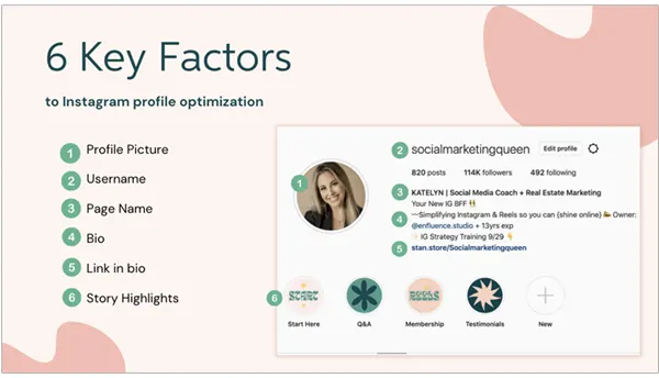 Optimize your instagram profile 