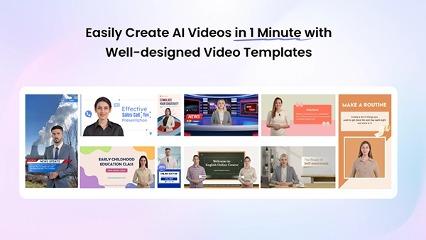 Vidnoz AI Video Templates 