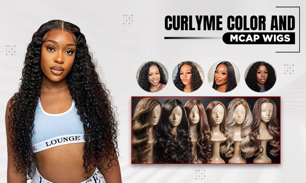 curlyme color and mcap wigs