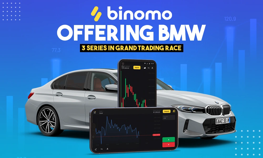 is binomo offering bmw 3 series in grand trading race