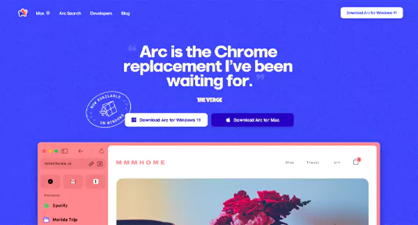 Arc Browser Available for Windows 11