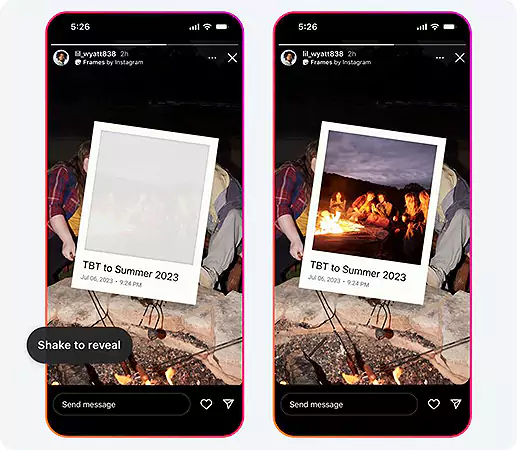 Frames option in Instagram Stories