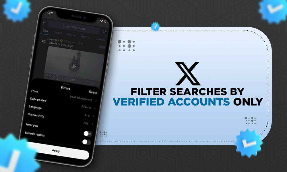 x filter searches by verified accounts only