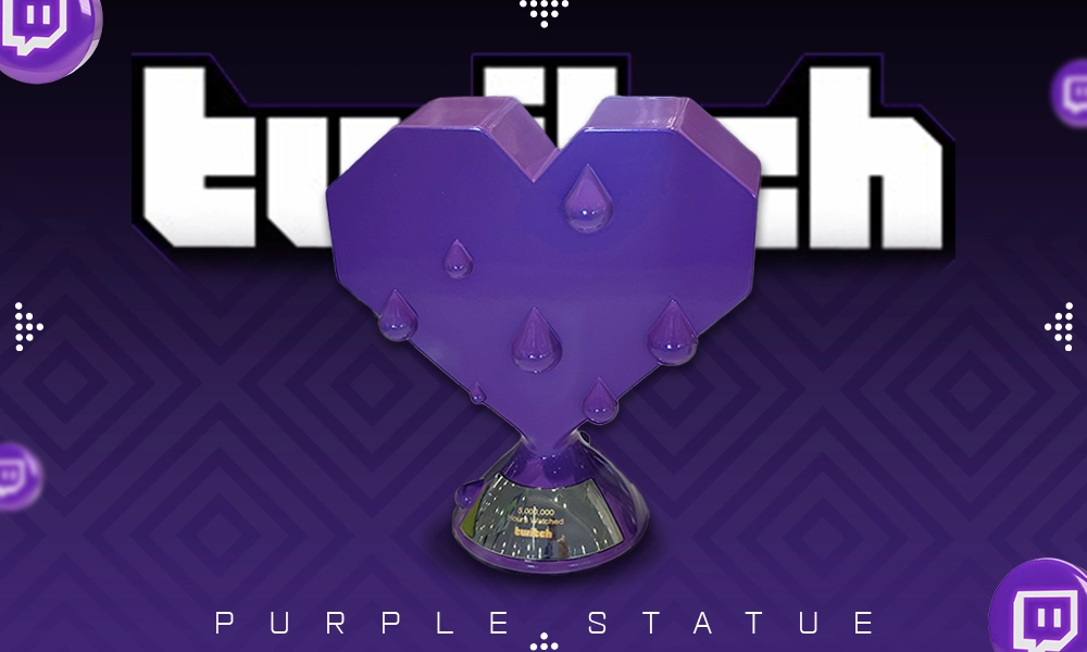 purple statue
