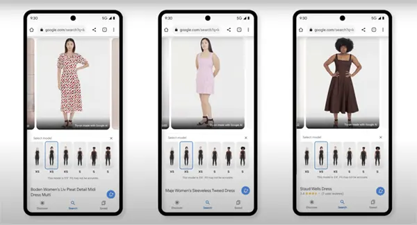 Virtually Try-on Dresses from Google