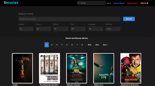 BMovies interface