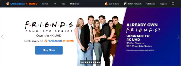 Vudu home page