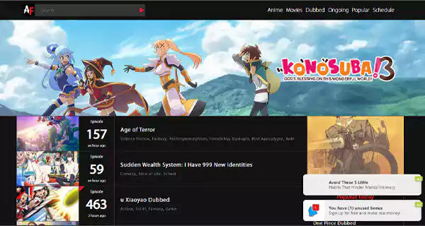 AnimeFrenzys Homepage