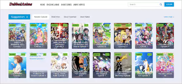 Dubbed Animes Homepage