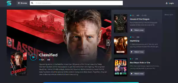 Home page of Sflix