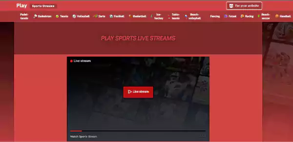 Redstream Sports Homepage