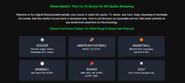 Stream2Watch s Homepage