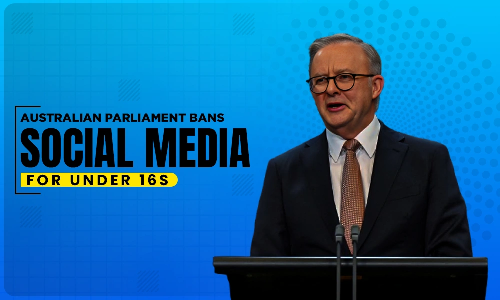 australian parliament bans social media for under 16s